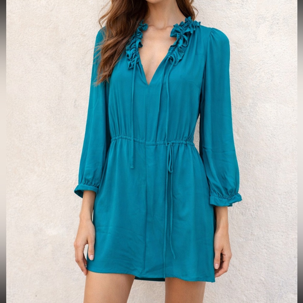 BCBGMAXAZRIA mini dress, size XXS, 100% silk